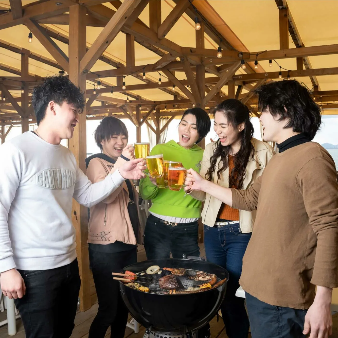 友達とのパーティーの様子