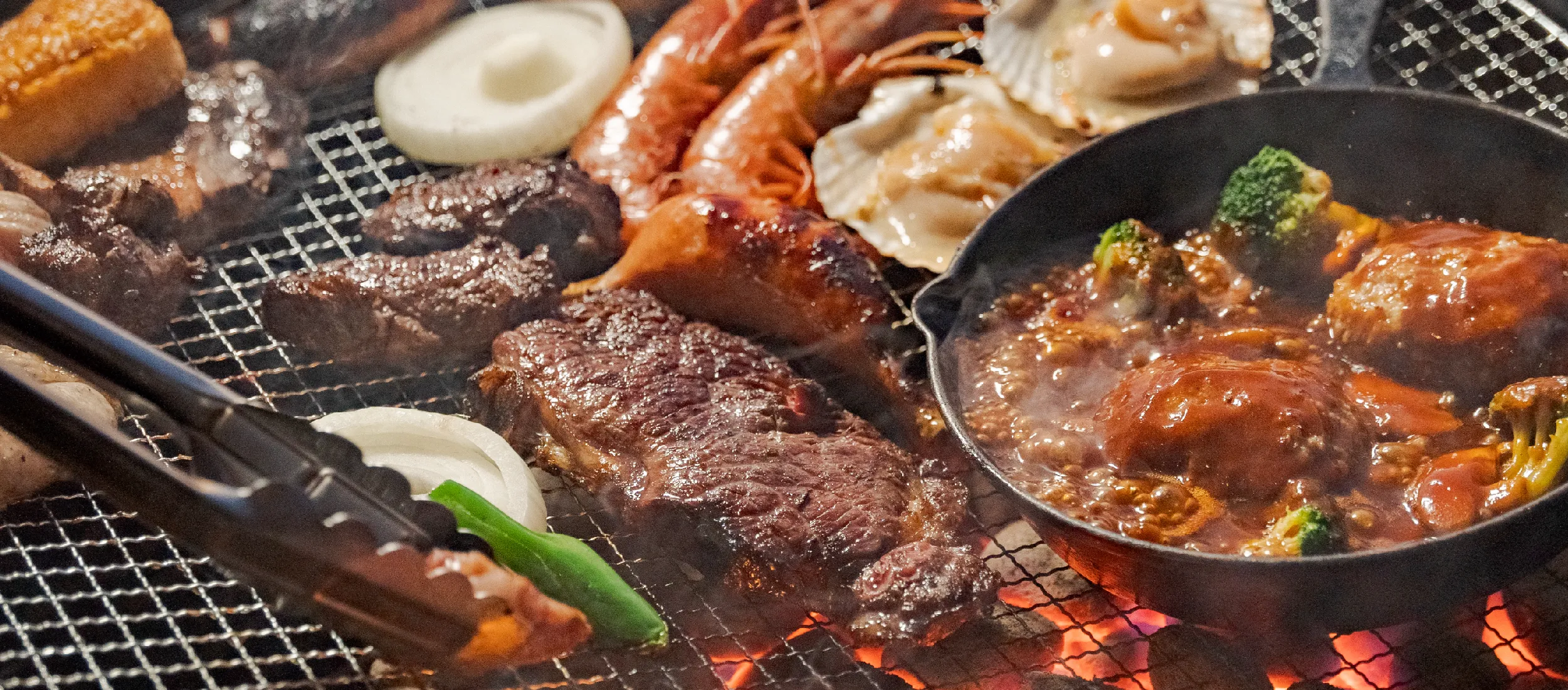 パームガーデン舞洲のグランピングBBQ