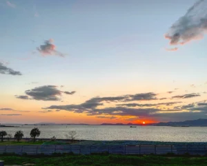 シーサイドテラスの夕陽♪︎