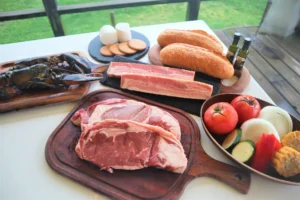 【「アメリカンBBQ」でグランピング】︎